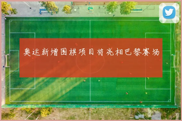 奥运新增围棋项目将亮相巴黎赛场